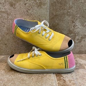 Painted Pencil Shoes - Teacher Shoes - Size 8